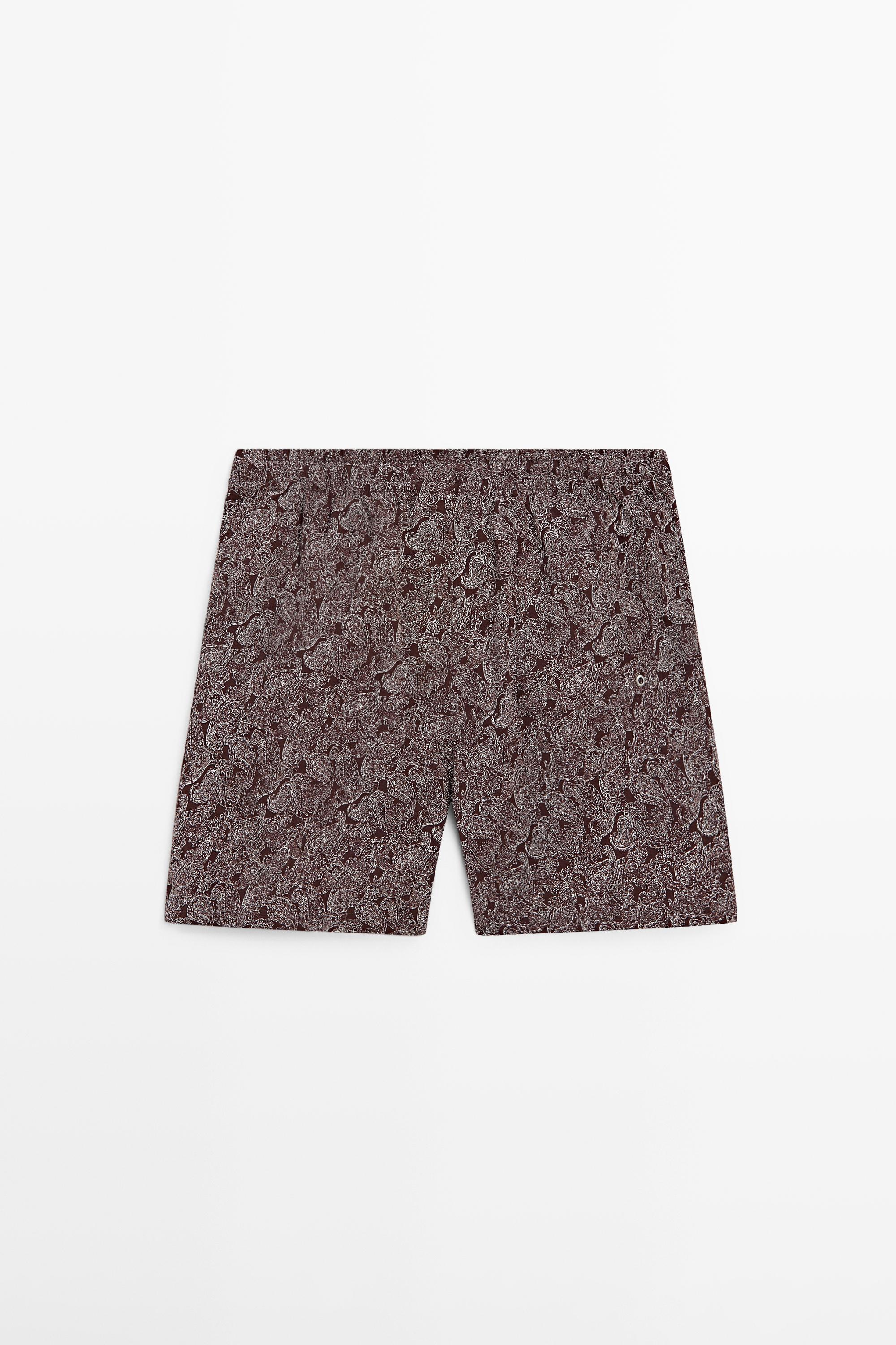 Paisley print swimming trunks